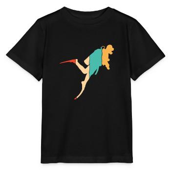 Diving mask Diving fins Goggles Diver - Stanley/Stella MINI CREATOR Kids’ T-Shirt - black - Front - Mikhail (115cm)