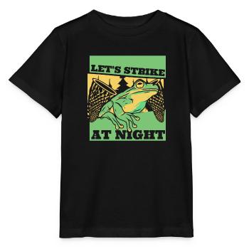 Let's Strike At Night Toad Tadpole Frog - Stanley/Stella MINI CREATOR Kids’ T-Shirt - black - Front - Mikhail (115cm)