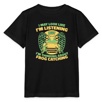 I May Look Like I'm Listening Kröte Kaulquappe - Stanley/Stella Kinder T-Shirt MINI CREATOR  - Schwarz - Vorne - Mikhail (115cm)