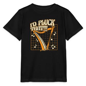Je pincerais cette harpe de concert harpe harpe musicale harpe - T-shirt bio MINI CREATOR Stanley/Stella Enfant - noir - Devant - Mikhail (115cm)