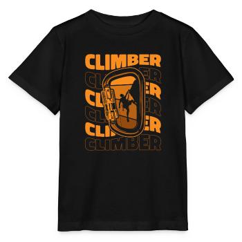 Climber Alpinklettern Sportklettern Speedklettern - Stanley/Stella Kinder T-Shirt MINI CREATOR  - Schwarz - Vorne - Mikhail (115cm)