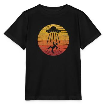 Conspiration extraterrestre OVNI - T-shirt bio MINI CREATOR Stanley/Stella Enfant - noir - Devant - Mikhail (115cm)