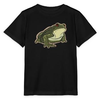 Tree Frog Toad Tadpole Frog Breeder Frog - Stanley/Stella MINI CREATOR Kids’ T-Shirt - black - Front - Mikhail (115cm)