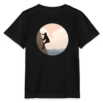 Speedklettern Alpinklettern Sportklettern Kraxler - Stanley/Stella Kinder T-Shirt MINI CREATOR  - Schwarz - Vorne - Mikhail (115cm)