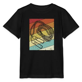 Vitesse de saut rétro saut saut professionnel - T-shirt bio MINI CREATOR Stanley/Stella Enfant - noir - Devant - Mikhail (115cm)