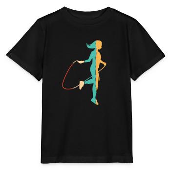 Vitesse de saut rétro saut saut professionnel - T-shirt bio MINI CREATOR Stanley/Stella Enfant - noir - Devant - Mikhail (115cm)