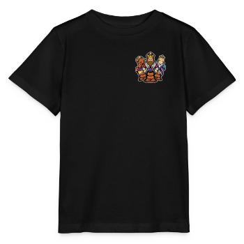Logo d’échecs Emblème Joueur de la Reine Grand Maître des échecs - T-shirt bio MINI CREATOR Stanley/Stella Enfant - noir - Devant - Mikhail (115cm)