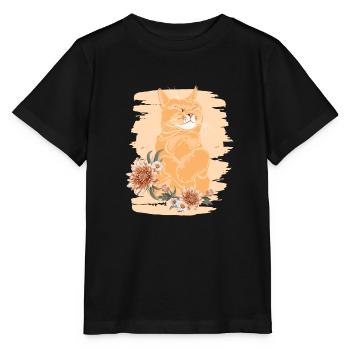 Miezekatze Kätzchen Hauskatze Katzenliebhaber - Stanley/Stella Kinder T-Shirt MINI CREATOR  - Schwarz - Vorne - Mikhail (115cm)