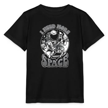 J’ai besoin de plus de Space Cosmonaut Spaceship Taikonaut - T-shirt bio MINI CREATOR Stanley/Stella Enfant - noir - Devant - Mikhail (115cm)