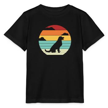 Retro Wauwau Rüde Vierbeiner Hundebesitzer Hund - Stanley/Stella Kinder T-Shirt MINI CREATOR  - Schwarz - Vorne - Mikhail (115cm)