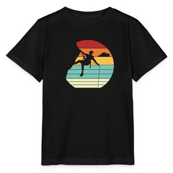 Retro Speedklettern Alpinklettern Sportklettern - Stanley/Stella Kinder T-Shirt MINI CREATOR  - Schwarz - Vorne - Mikhail (115cm)