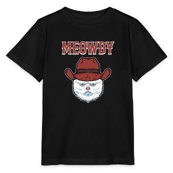 Meowdy Kitten Domestic Cat Kitty Kitty - Stanley/Stella MINI CREATOR Kids’ T-Shirt - black - Front - Mikhail (115cm)