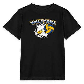 Joueur de volley-ball Joueur de volley-ball Joueur de volley-ball - T-shirt bio MINI CREATOR Stanley/Stella Enfant - noir - Devant - Mikhail (115cm)