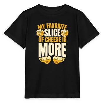 Meine Lieblingskäsescheibe ist eher Maker Queso - Stanley/Stella Kinder T-Shirt MINI CREATOR  - Schwarz - Vorne - Mikhail (115cm)