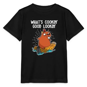 Qu’est-ce qui mijote bien en Amérique du Nord - T-shirt bio MINI CREATOR Stanley/Stella Enfant - noir - Devant - Mikhail (115cm)