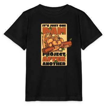 Ein Staudammprojekt nach dem anderen in Nordamerika - Stanley/Stella Kinder T-Shirt MINI CREATOR  - Schwarz - Vorne - Mikhail (115cm)