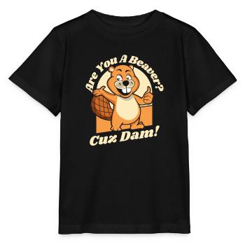 Bist du ein Biber, weil der Damm Nordamerikas Eurasier ist - Stanley/Stella Kinder T-Shirt MINI CREATOR  - Schwarz - Vorne - Mikhail (115cm)