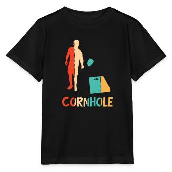 Plateaux de jeu rétro Pouf Cornhole professionnel - T-shirt bio MINI CREATOR Stanley/Stella Enfant - noir - Devant - Mikhail (115cm)