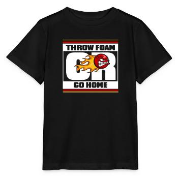Throw Foam Or Go Home Prisonball Team Game Player - Stanley/Stella MINI CREATOR Kids’ T-Shirt - black - Front - Mikhail (115cm)