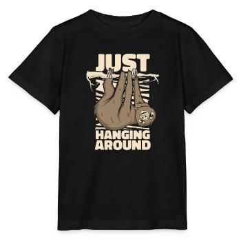 Just Hanging Around Brown-Throated Pilosa - Stanley/Stella MINI CREATOR Kids’ T-Shirt - black - Front - Mikhail (115cm)