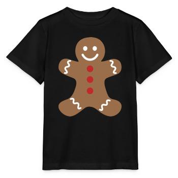 Lebkuchenmann - Stanley/Stella Kinder T-Shirt MINI CREATOR  - Schwarz - Vorne - Mikhail (115cm)