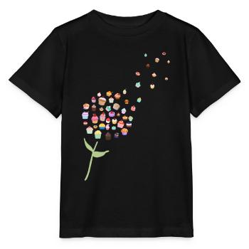 Dandelion Cake Cake Muffins Cupcakes Image - Stanley/Stella MINI CREATOR Kids’ T-Shirt - black - Front - Mikhail (115cm)