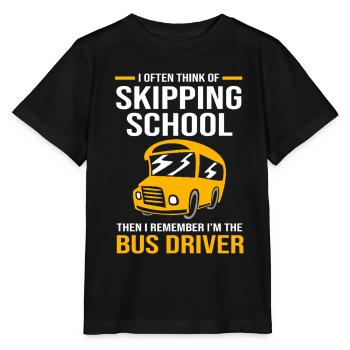 School Bus Driver Bus Driver School Bus - Stanley/Stella MINI CREATOR Kids’ T-Shirt - black - Front - Mikhail (115cm)