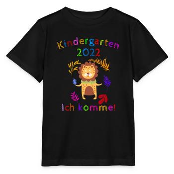 Kindergarten 2022 Ich komme! Geschenk für Kinder - Stanley/Stella Kinder T-Shirt MINI CREATOR  - Schwarz - Vorne - Mikhail (115cm)