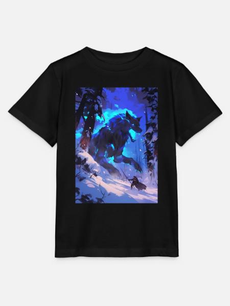 Wolf Anime Manga Fantasy - Stanley/Stella Kinder T-Shirt MINI CREATOR - Schwarz