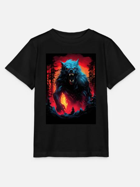 Werewolf Werwolf - Stanley/Stella Kinder T-Shirt MINI CREATOR  - Schwarz
