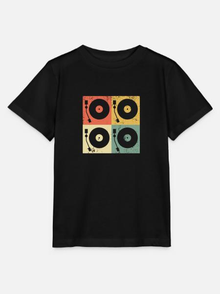 Schallplattenspieler Vinyl - Stanley/Stella Kinder T-Shirt MINI CREATOR - Schwarz