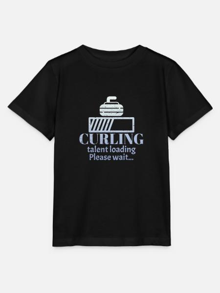 Curling curling curling - Stanley/Stella Kinder T-Shirt MINI CREATOR  - Schwarz