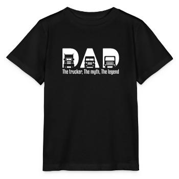 Papa camion - T-shirt bio MINI CREATOR Stanley/Stella Enfant - noir - Devant - Mikhail (115cm)