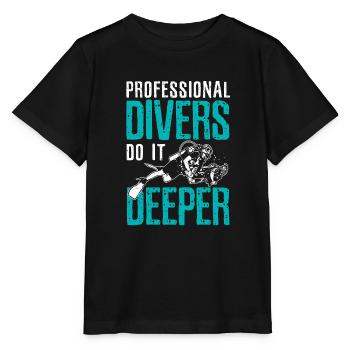 Professional diver - Stanley/Stella MINI CREATOR Kids’ T-Shirt - black - Front - Mikhail (115cm)