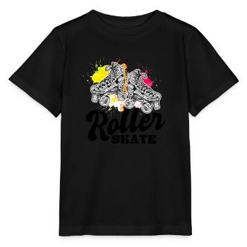 Rollschuhe - Stanley/Stella Kinder T-Shirt MINI CREATOR  - Schwarz - Vorne - Mikhail (115cm)