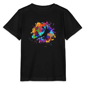 Handball - T-shirt bio MINI CREATOR Stanley/Stella Enfant - noir - Devant - Mikhail (115cm)
