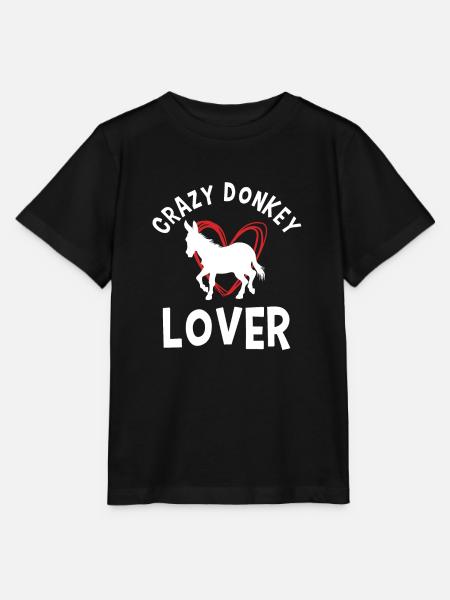 Amoureux des ânes - T-shirt bio MINI CREATOR Stanley/Stella Enfant - noir