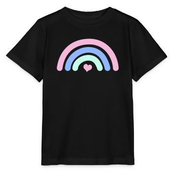 Arc-en-ciel - T-shirt bio MINI CREATOR Stanley/Stella Enfant - noir - Devant - Mikhail (115cm)