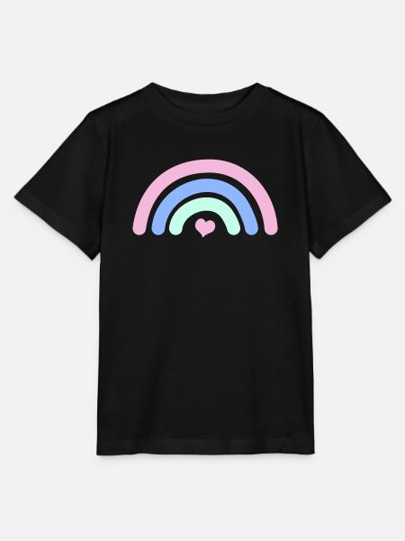 Regenbogen - Stanley/Stella Kinder T-Shirt MINI CREATOR - Schwarz