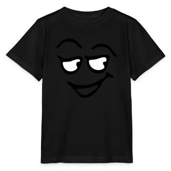 Funny Face, Cartoon Face, Trickfilm, - Stanley/Stella Kinder T-Shirt MINI CREATOR  - Schwarz - Vorne - Mikhail (115cm)