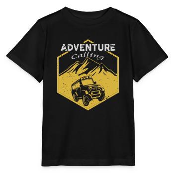 Offroad Aventure Calling, 4x4, SUV - Stanley/Stella MINI CREATOR Kids’ T-Shirt - black - Front - Mikhail (115cm)