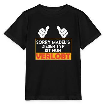 JGA Spruch Verlobung - Stanley/Stella Kinder T-Shirt MINI CREATOR  - Schwarz - Vorne - Mikhail (115cm)