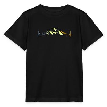 Glider pilots hobby pilot glider - Stanley/Stella MINI CREATOR Kids’ T-Shirt - black - Front - Mikhail (115cm)