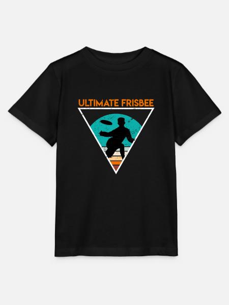 Retro Ultimate Frisbee - Stanley/Stella Kinder T-Shirt MINI CREATOR  - Schwarz