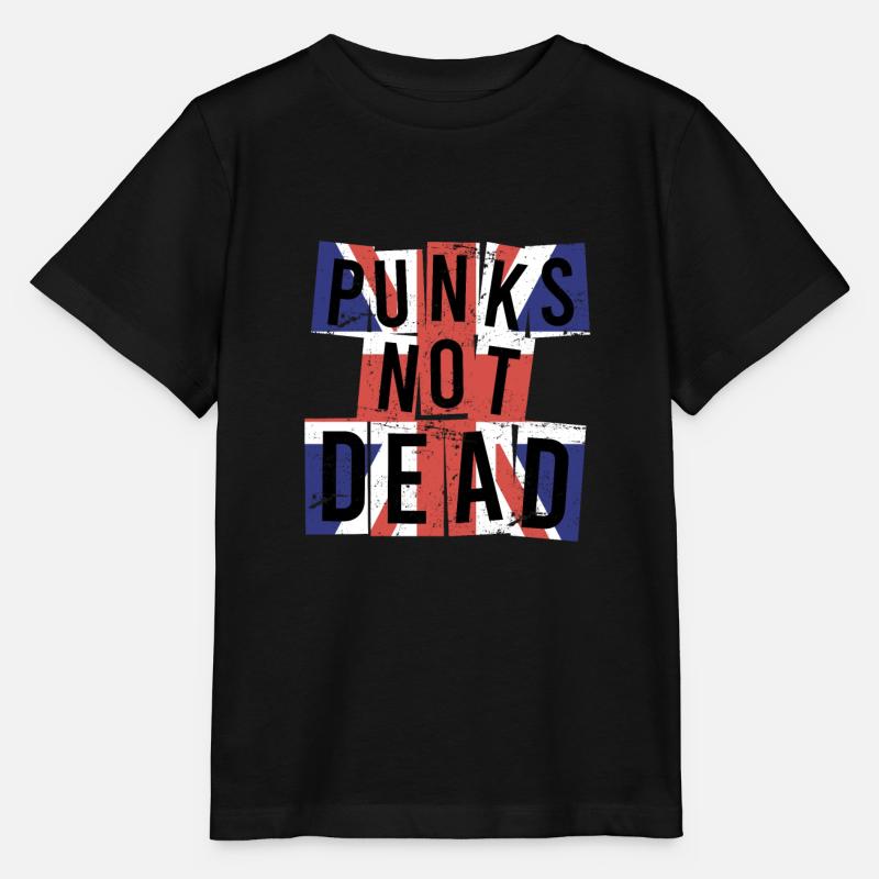 Rocker Rock Sort Punk is not Dead Punk Rock - T-shirt bio MINI CREATOR Stanley/Stella Enfant - noir