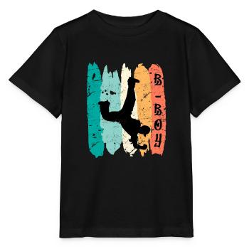 B-Boy Breakdancer Street Art Urban Danse Hip Hop - T-shirt bio MINI CREATOR Stanley/Stella Enfant - noir - Devant - Mikhail (115cm)