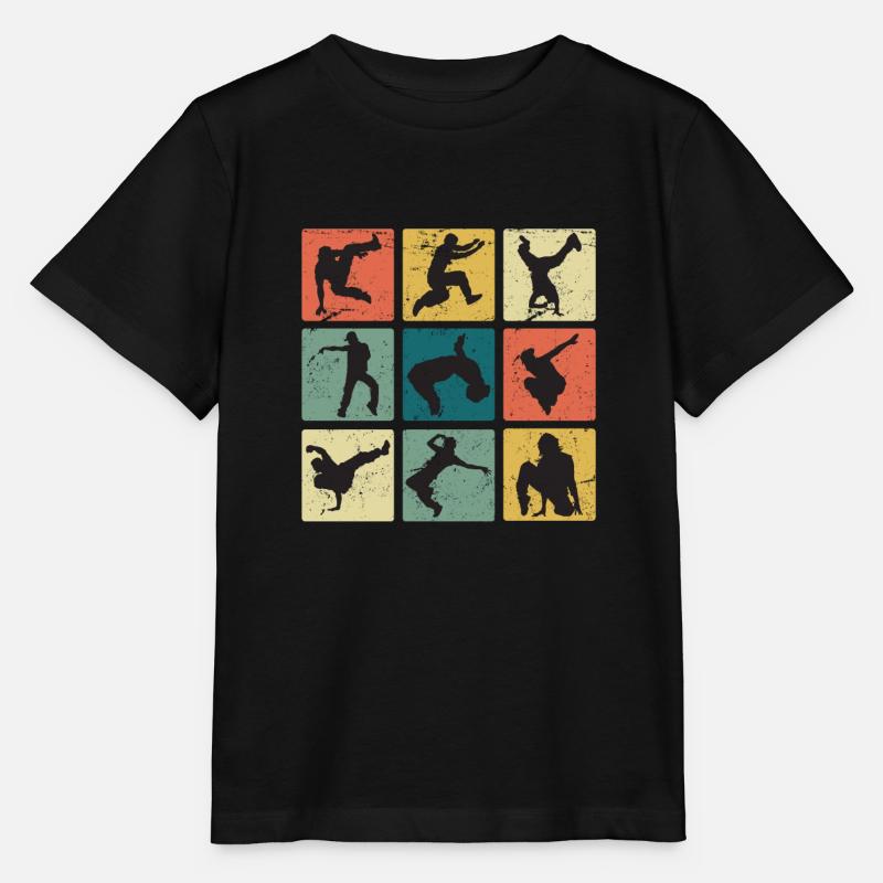 Urban Dance Breakdancer Street Art Breakdancer - T-shirt bio MINI CREATOR Stanley/Stella Enfant - noir