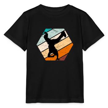 Breakdance Retro Breakdancer B-Boy - Stanley/Stella MINI CREATOR Kids’ T-Shirt - black - Front - Mikhail (115cm)