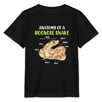Snake Anatomy Hook-nosed Snake Terrarium - Stanley/Stella MINI CREATOR Kids’ T-Shirt - black - Front - Mikhail (115cm)