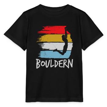 Bouldering Vintage Climbing Hall Boulder - T-shirt bio MINI CREATOR Stanley/Stella Enfant - noir - Devant - Mikhail (115cm)